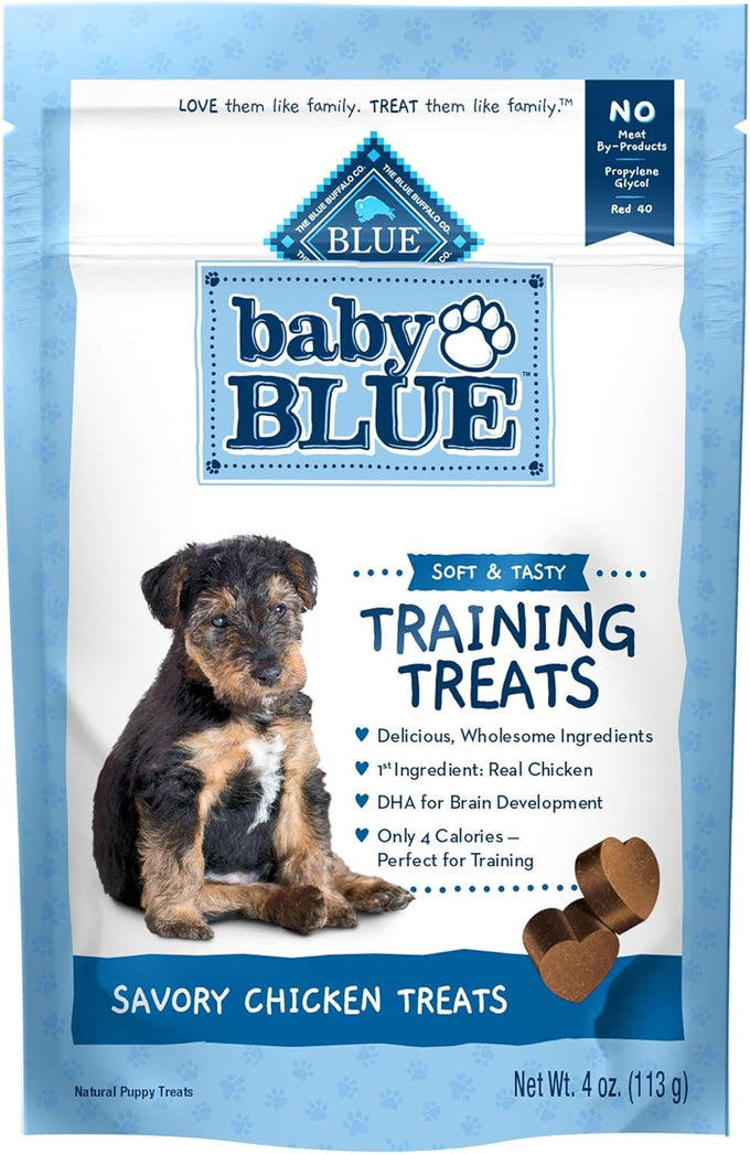Blue Buffalo Baby Blue Training Treats Natural Puppy Soft Dog Treats Savory Chicken 4-oz Bag
