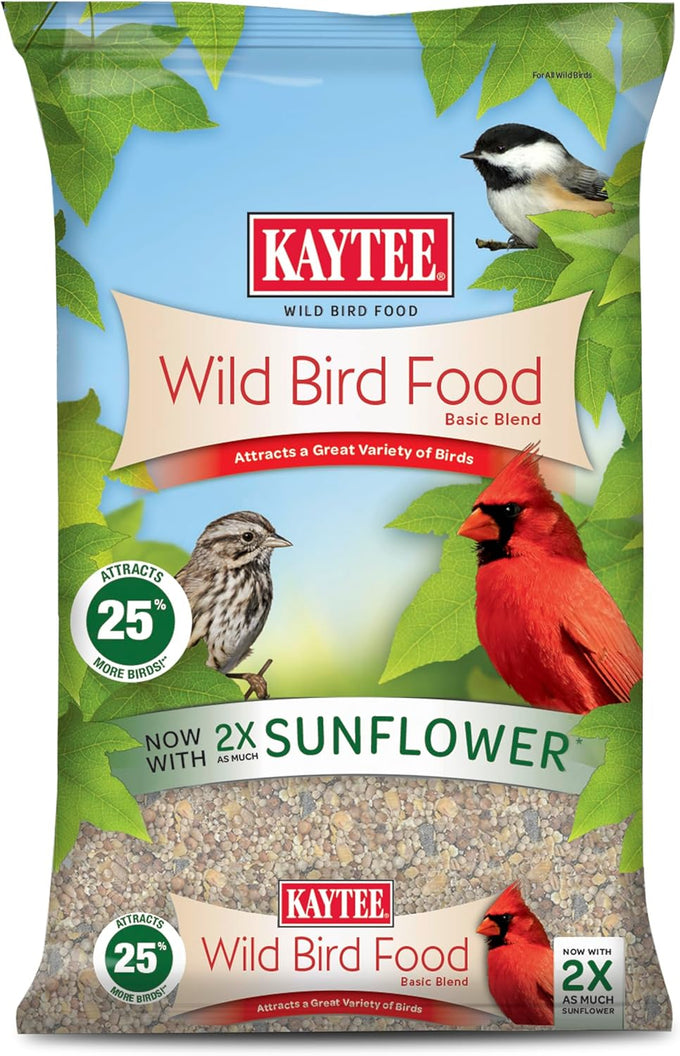 Kaytee 5 lb Wild Bird Food Basic Seed Blend, America's Everyday Favorite, Attracts Cardinals, Sparrows, and More