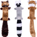 zippypaws-skinnypeltz-stuffing-free-large-medium-dog-toys-squeaky-plush-fox-raccoon-squirrel