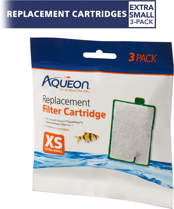 aqueon extra small aquarium replacement filter cartridges 3 pack