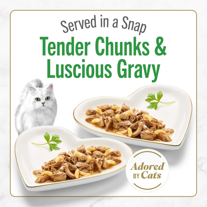 Purina Fancy Feast Petites Grilled Chicken Entrée with Rice in Gravy, 2.8 oz Tubs, Pack of 12