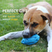 eastblue rubber puppy chew ball for medium and large breed aggressive chewers with squeaker