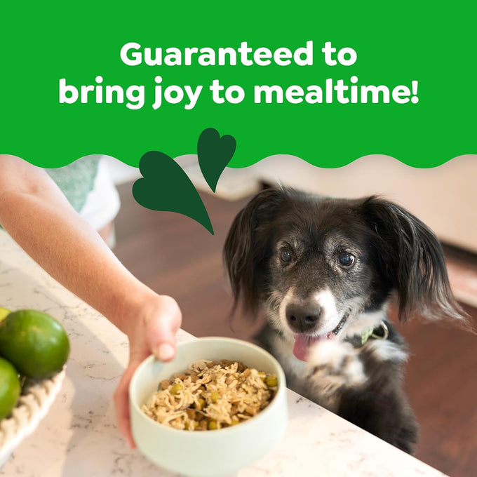 Greenies Smart Topper High Protein Wet Mix-in for Dogs, Chicken, Peas, Apples, and Brown Rice Recipe & Duck, Broccoli, Carrots and Barley Recipe Variety Pack with Whole Grains, 8 Trays of 2 oz.