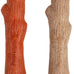 Pupstages Real-Wood Blend Dog Chew Toy for Moderate Chewers, 2-Pack, Medium, 7.5" (Natural & Hemp Flavors)