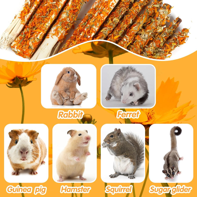 100% organic apple sticks for rabbits, natural bunny chew toys, wood treats, small pet animal snacks, hamsters, chinchillas, guinea pigs