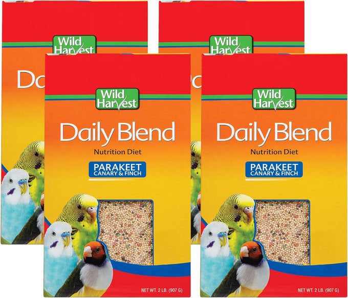 Wild Harvest Daily Blend Nutrition Diet for Parakeet, Canary & Finch, 10 Pounds, Orange Flavor