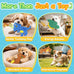 kipritii dinosaur squeaky dog toys 3-pack for interactive play & boredom relief