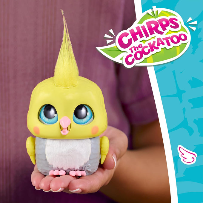 Just Play FurReal Handfuls Chirps the 3.5 inch Interactive Cockatoo Toy for Kids Ages 4 and Up