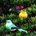 Threan 5-pcs artificial parrot bird ornaments for tree, wreath, and garden decor, assorted colors, 4.7 inches
