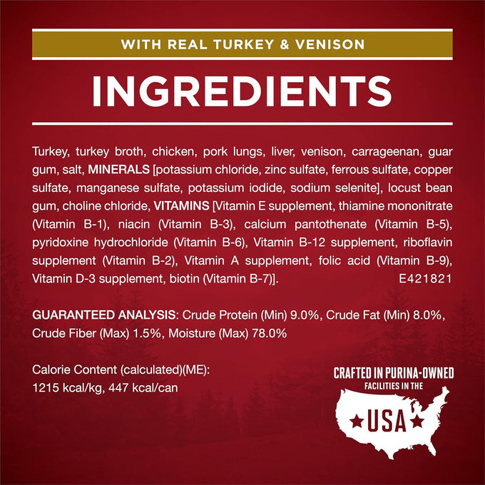Purina ONE Natural Grain Free Wet Dog Food Variety Pack, True Instinct Classic Ground - 13 Ounce (Pack of 6)