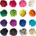 benvo 1.2 inch multi-colored rattan ball set, 32 pack, parrot, budgie, hamster, vase filler, craft