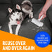 ChomChom Original Size Reusable Pet Hair Remover for Cats and Dogs on Furniture, Carpets, and More - White