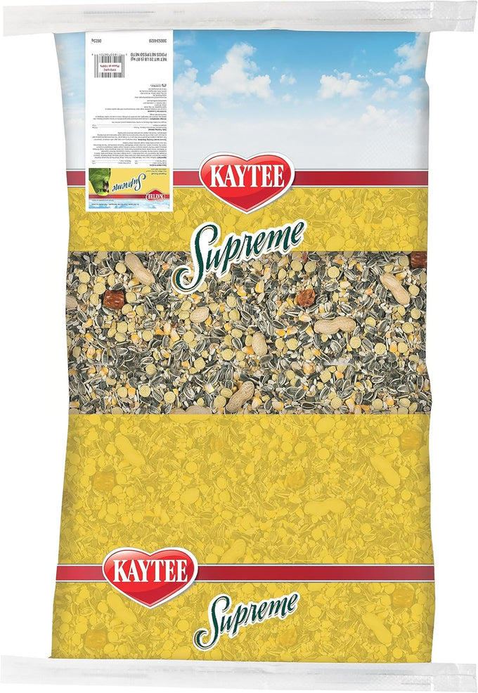 Kaytee Supreme Pet Parrot Food, 20 lb, Natural Seeds and Grains, Veterinarian Recommended