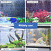 hygger 16.9 inch aquarium bubble strip, nano air bubble curtain wall aquarium decorations self-sinking for freshwater saltwater
