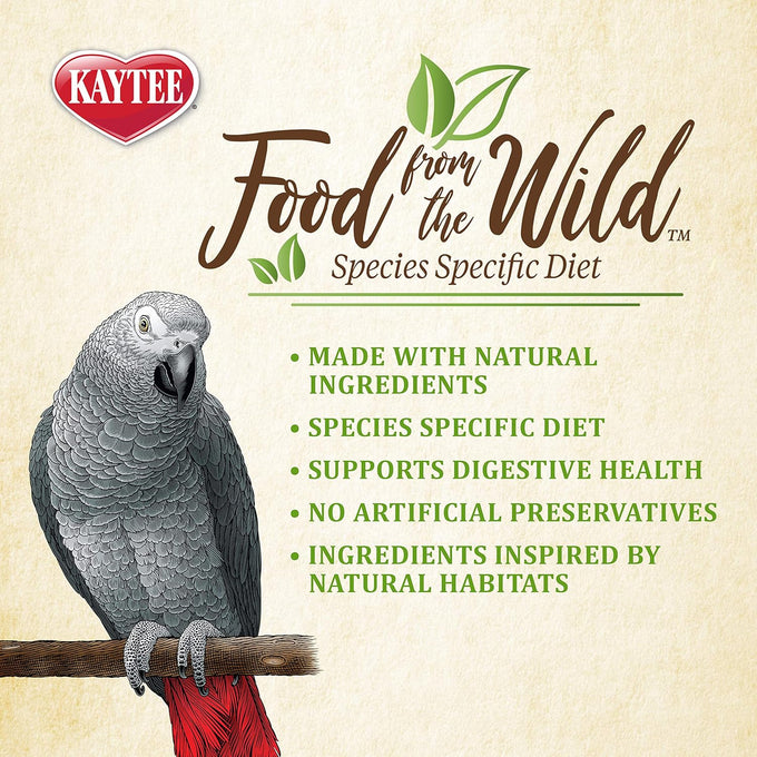 Kaytee Premium Foraging Mix Natural Pet Parrot Food 2.5 Pound