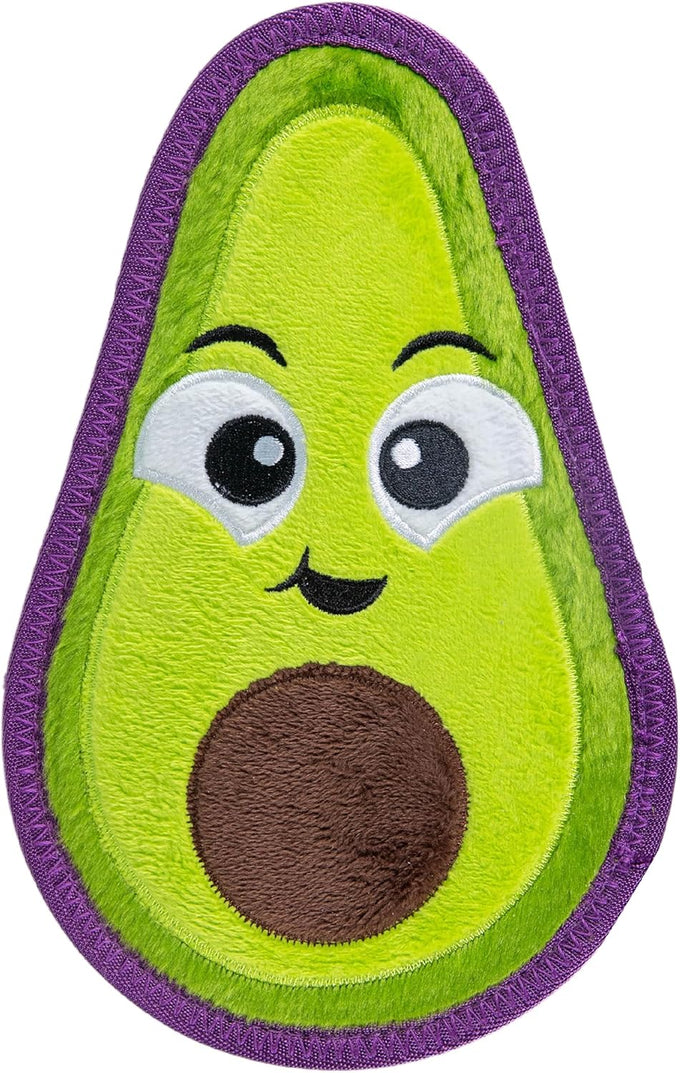 Outward Hound Medium Avocado Green Tough Skinz Durable Squeaky Dog Toy, Two Layers for Chew-Resistant Play