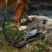 Tuff Mutt dog waste bag holder with velcro attachment - durable fabric dispenser for leashes - starter roll included
