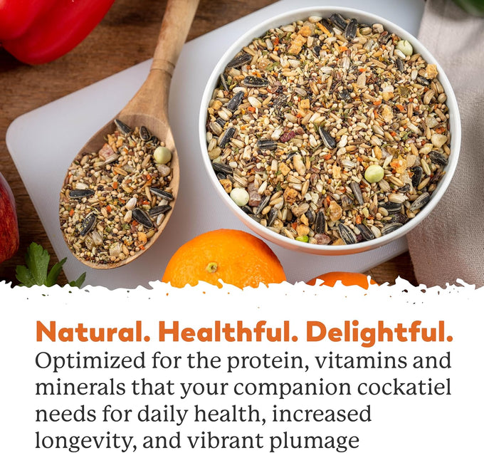 Dr. Harvey's Colossal Cockatiel Blend, All Natural Daily Food for Healthy Cockatiels (4 pounds, USA made)