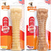 Nylabone textured knuckle bone power chew toy 2 pack x-large for dogs 50+ lbs original bacon flavor