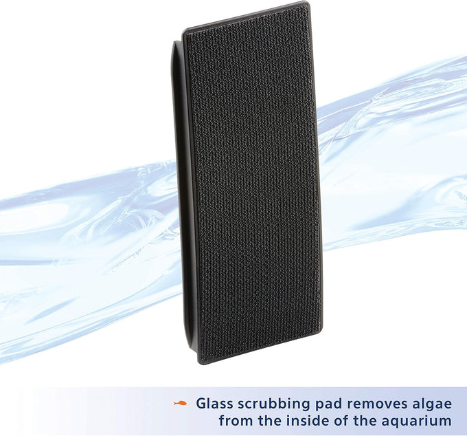 Aqueon Aquarium Algae Scraper for Glass/Acrylic, Small, Black - Easy Fish Tank Cleaning