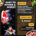 Ultra Fresh Goldfish Food - Goldfish Premium Pellet, 4.6 oz, Clear Water Formula, All Natural Sword Prawn Flavor