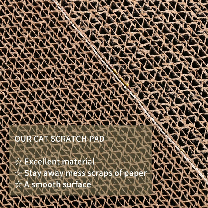 Cat Scratcher Toys set, 5-pack, reusable, double-sided, cardboard pad for indoor cats