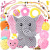 XIUGOAL 23 Pack Pink Puppy Toys for Female Puppies with Teething, Interactive Dog Toys and Ropes