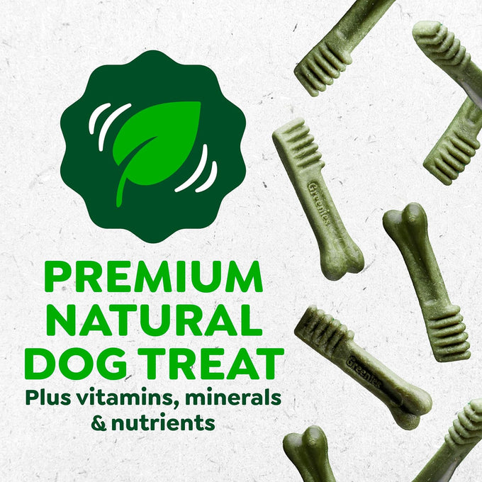 greenies veterinarian-recommended adult natural dog dental treats teenie size