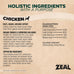 ZEAL Canada Air-Dried Chicken Recipe for Dogs - High Protein, Natural Superfoods, Nutrient Rich, No Fillers, Grain Free, Complete & Balanced (Chicken, 2.2 lb)