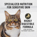 Purina pro plan sensitive skin and stomach cat food, lamb and rice formula, 7 lb bag, high protein, live probiotics