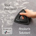 Analan Mini Triangle Pet Hair Remover for Car Detailing, Auto Interiors, Couch, and Furniture - Effectively Removes Dog & Cat Fur, Lint, and Carpet Debris in Jet Black