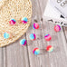 Kalione 30-pcs 1.2-inch Soft Plush Rainbow Cat Toy Balls, Fuzzy Kitty Balls for Cat Kitten Pet Playing Exercising