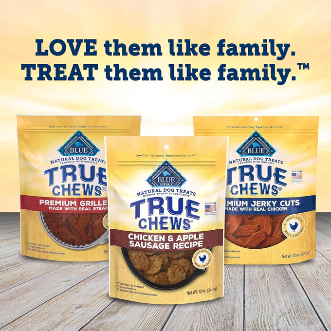 Blue Buffalo 12-oz Chicken and Apple Sausage True Chews Dog Treats, Made in the USA with Natural Ingredients