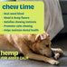 Pupstages Real-Wood Blend Dog Chew Toy for Moderate Chewers, 2-Pack, Medium, 7.5" (Natural & Hemp Flavors)
