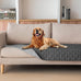 Gogobunny 3x stronger dark grey/light grey reversible waterproof pet blanket, 30x70 inch