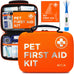 Arca Pet dog & cat first aid kit, vet-endorsed travel essentials with digital thermometer, muzzle, & mini first aid pouch