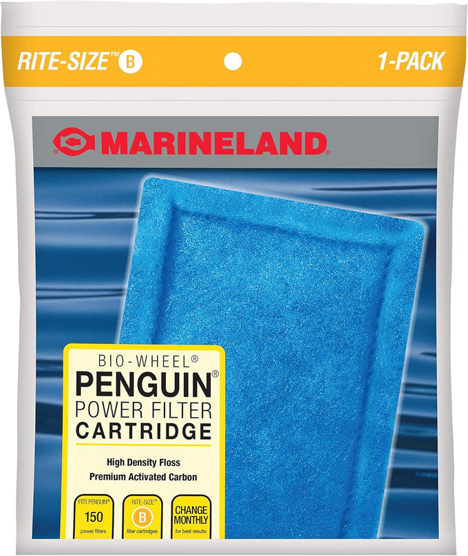 Marineland Rite-Size Penguin Bio-Wheel Filter Cartridges, C-Size, 6-Count, Replacement, US Made