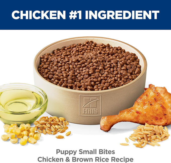 Hill's Science Diet Puppy Small Bites Dry Dog Food, Chicken & Brown Rice, 4.5 lb