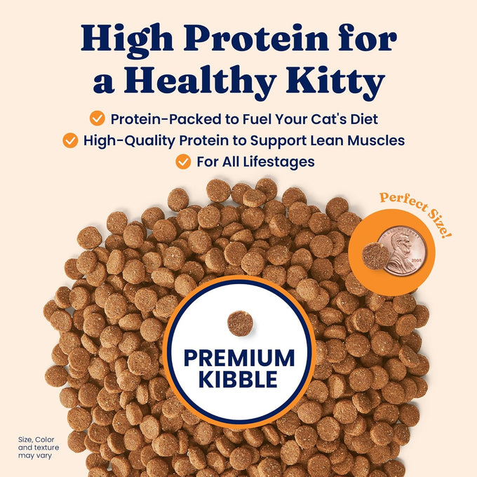 Solid Gold Alaskan Pollock High Protein Dry Cat Food - Grain Free, Gluten Free, Probiotics, Omega 3, Low Carb Kibble - All Ages, 12LB