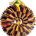 Planet Pleasures bird tire toy, medium, 5.5" wide x 9.5" long, natural palm leaf