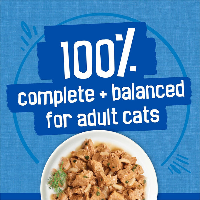 Purina Friskies Oceans of Delight Wet Cat Food Variety Pack - 40 Cans, 5.5 oz, Adult Cat Food