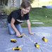 Cat Construction 5-Piece Little Machines Set with Movable Parts, Durable Design, and Versatile Use