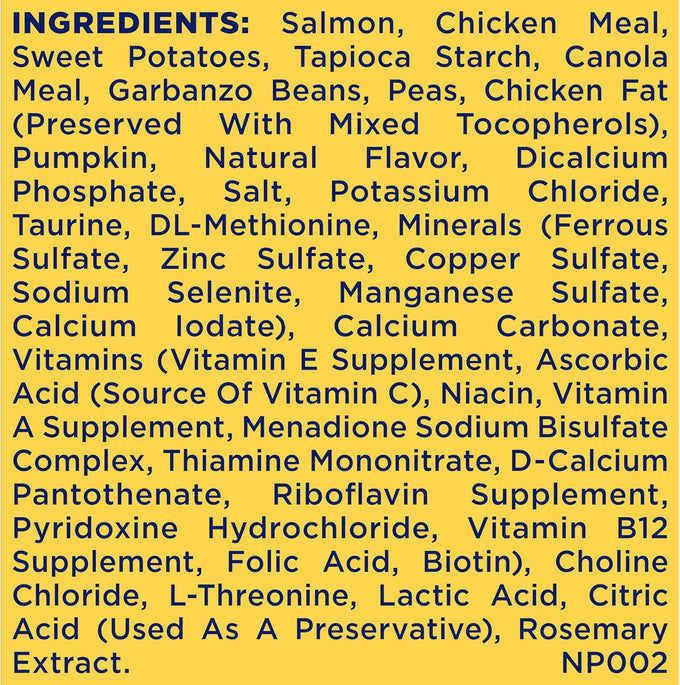 Nature's Recipe grain-free dry dog food, 4 lb bag, salmon, sweet potato and pumpkin recipe