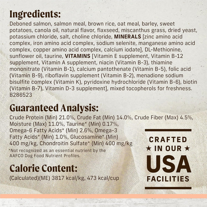 Merrick Limited Ingredient Diet Premium And Natural Kibble With Healthy Grains, Salmon And Brown Rice Dog Food - 22.0 lb. Bag