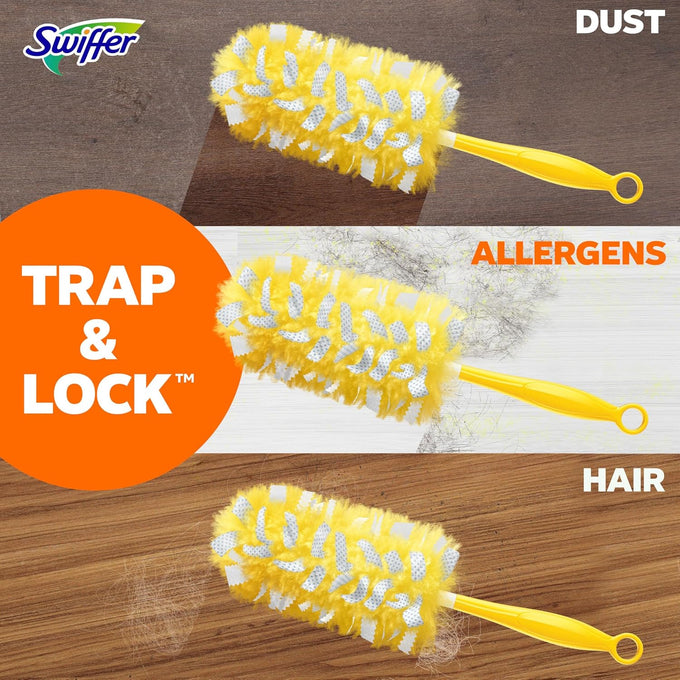 swiffer pet heavy duty multisurface dusters refills with febreze odor defense, 11 count