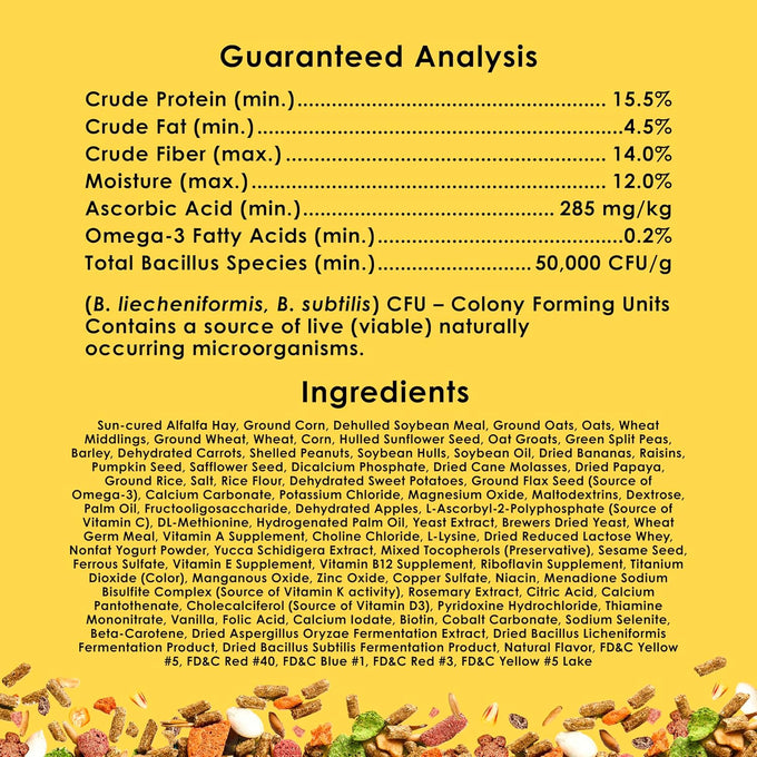 Kaytee Fiesta guinea pig food, 4.5 pounds, nutritious blend for dental health and digestion