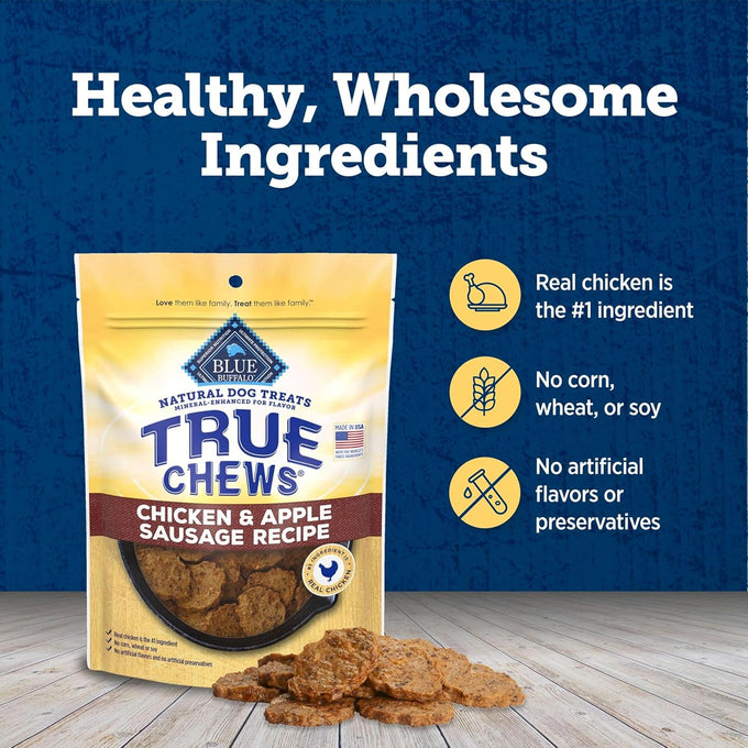 Blue Buffalo 12-oz Chicken and Apple Sausage True Chews Dog Treats, Made in the USA with Natural Ingredients