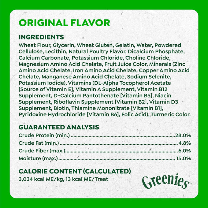 Greenies Original Flavor Anytime Bites Dog Treats, 24 oz, Small, Irresistible Taste, USA Made, 13 Calories Per Treat