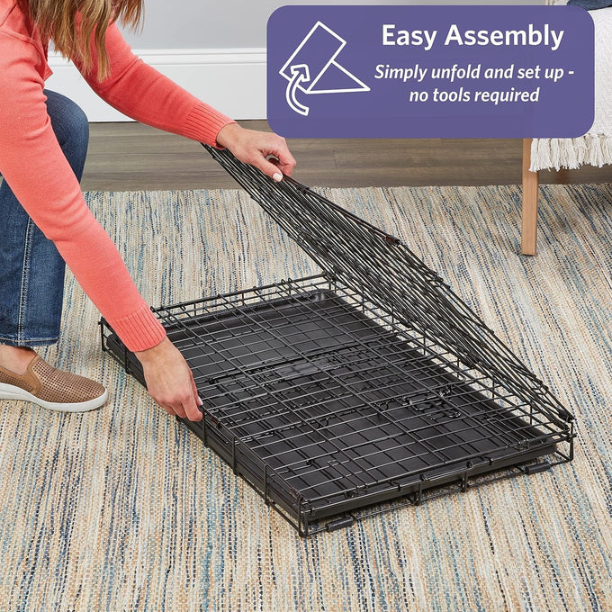 MidWest Homes for Pets 30-inch iCrate for medium breeds, 21-40 lbs, durable and easy to assemble
