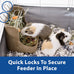 kaytee hay feeder for rabbits guinea pigs chinchillas with quick locks
